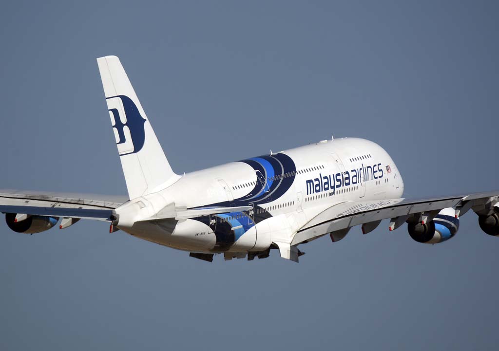 Uno de los seis Airbus A380 de Malaysia Airlines.