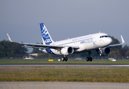 Primer A320 con sharklets