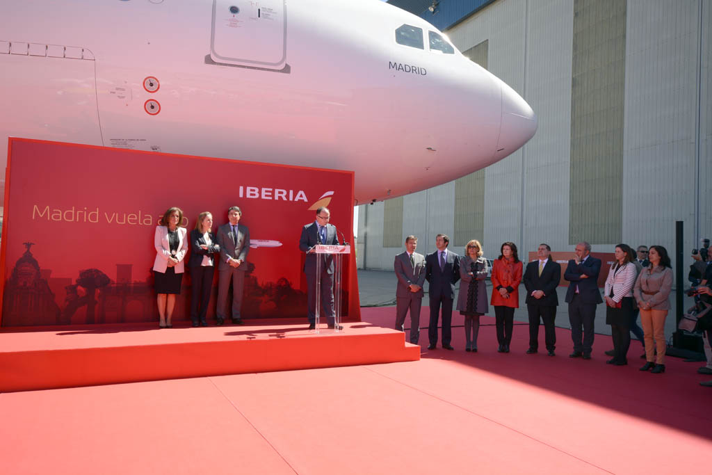 Presentación del Airbus A330 Madrid de Iberia