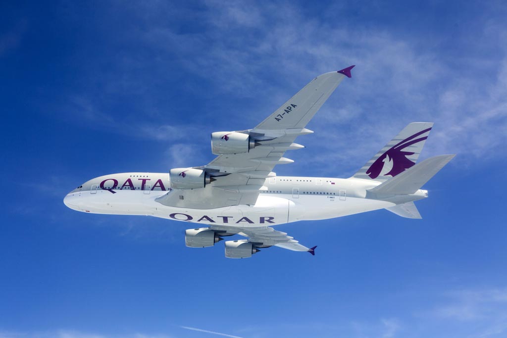 Qatar Airways ha adquirido 10 A380 de los que ya ha recibido cuatro.