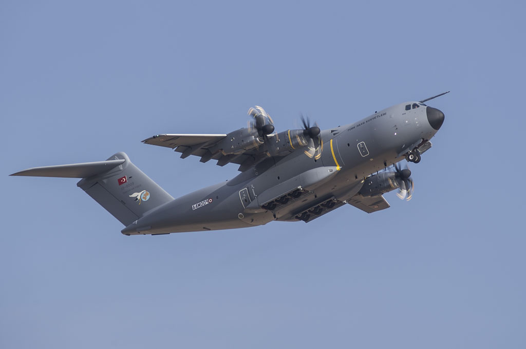 El primer A400M para Turquía ya ha sido pintado.