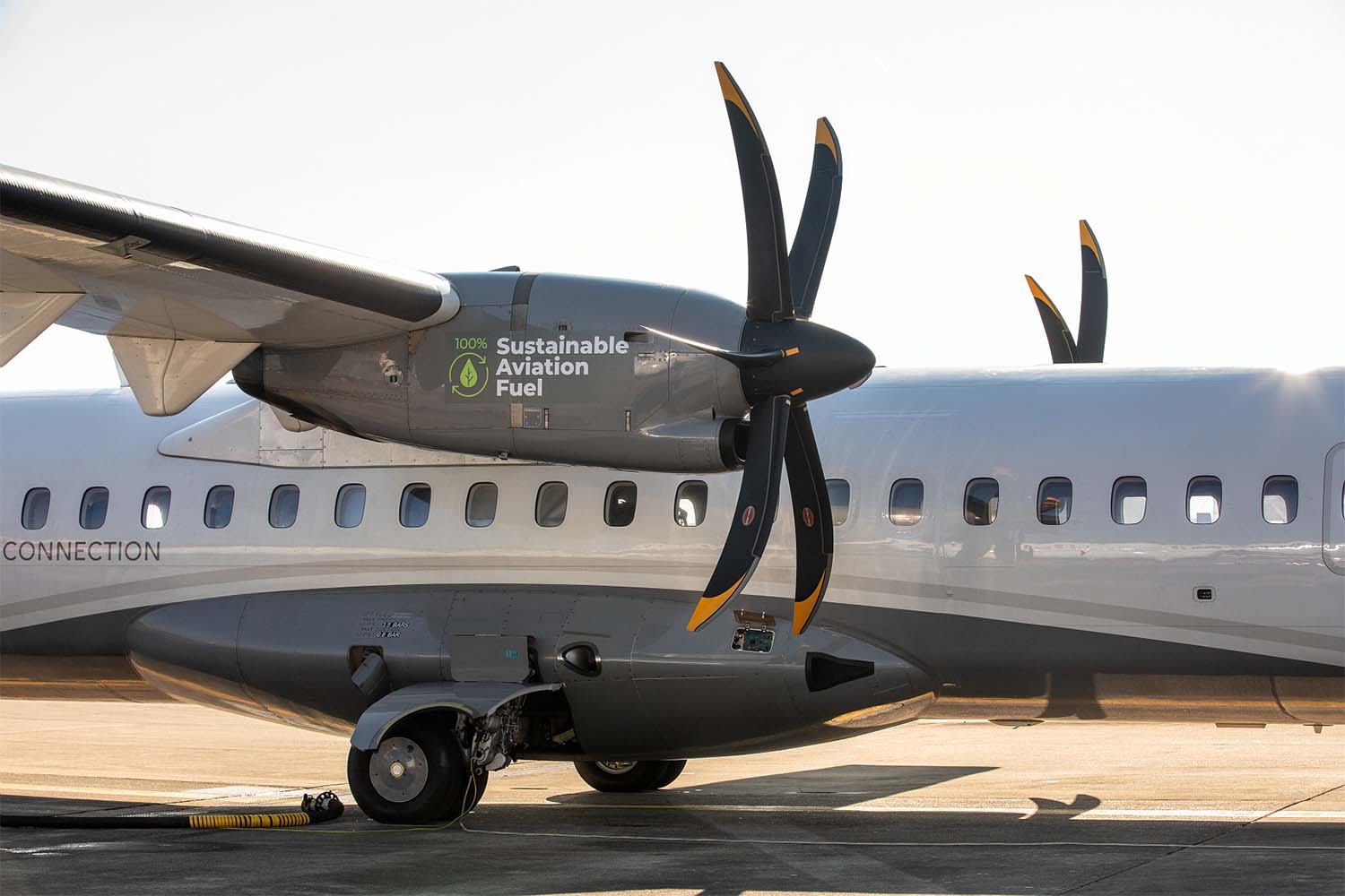 ATR ha completado siete horas de vuelo con un motor de un ATR 72 alimentado solo con SAF.