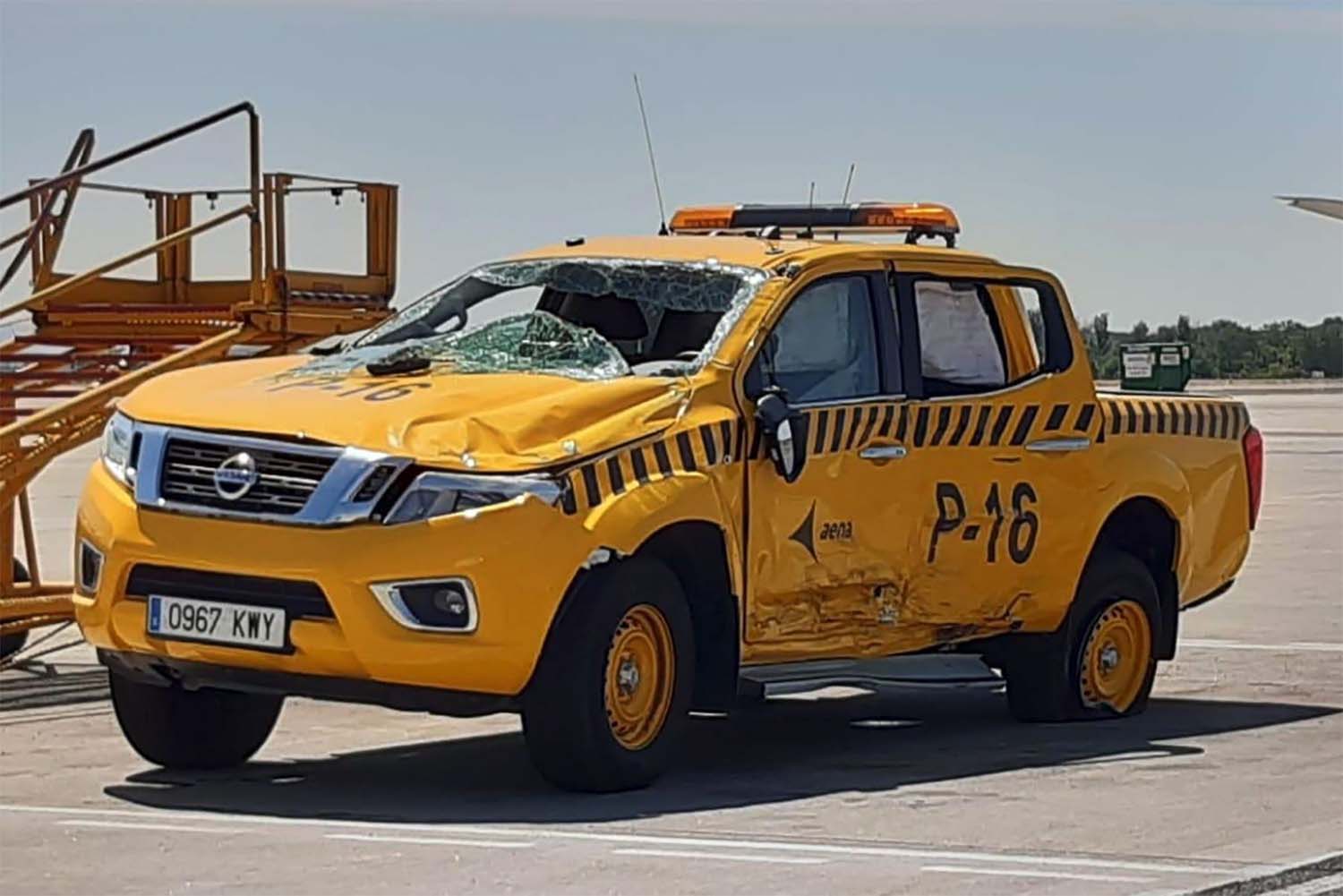 Entre otros muchos objetivos del nuevo curso de seguridad está evitar los accidentes de tráfico dentro de los aeropuertos.