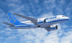 Airbus A220 con colores de Air Lease Corporation