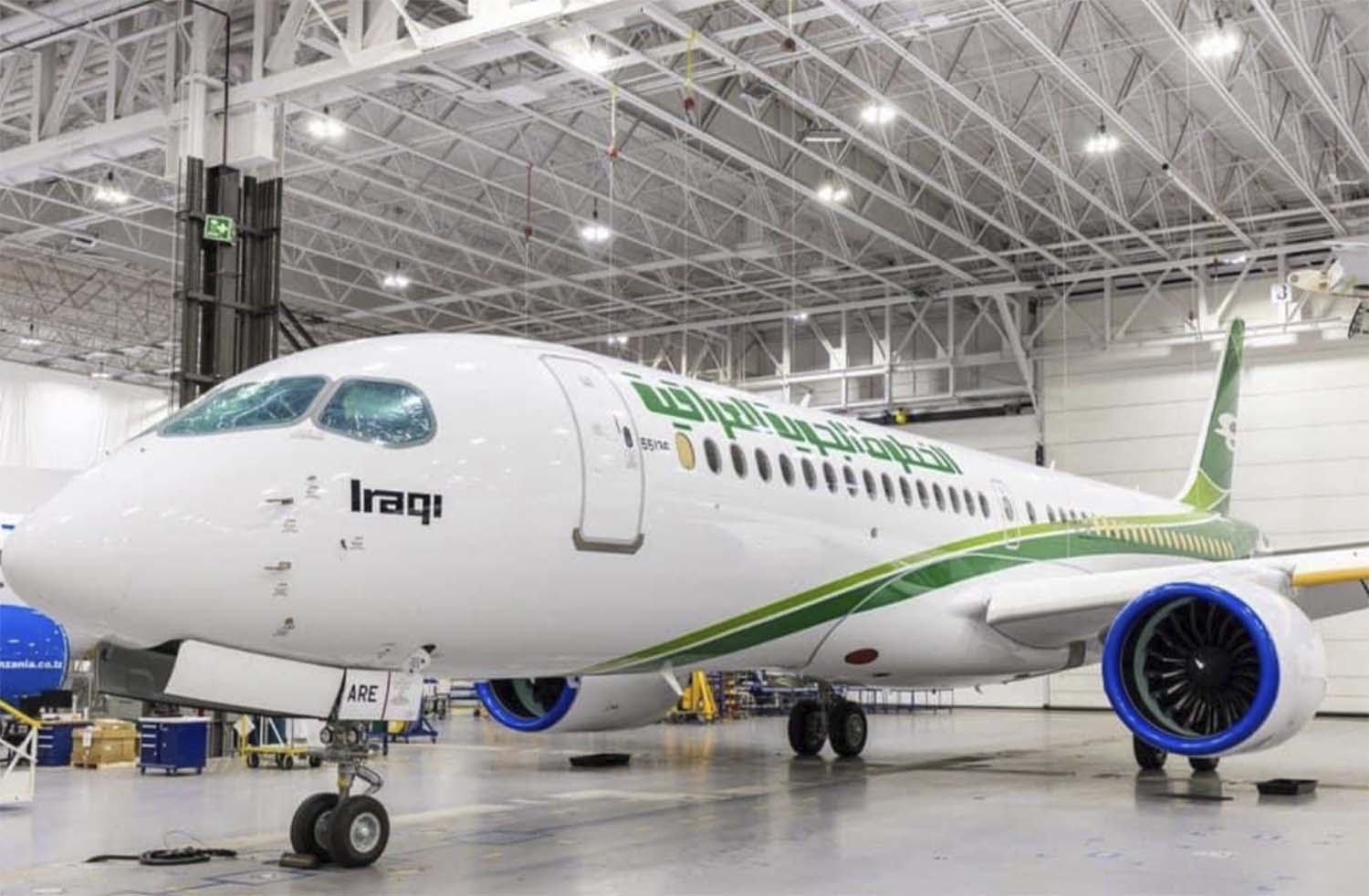 El primer Airbus A220 de Iraqi Airways.