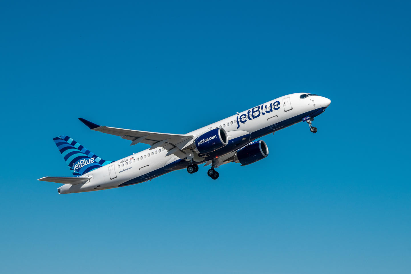 Airbus A220 de Jetblue.