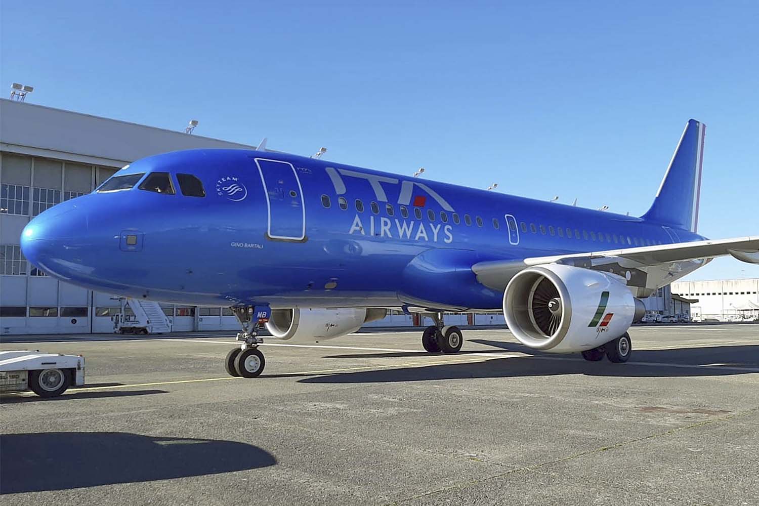 Airbus A319 con los colores de ITA Airways.