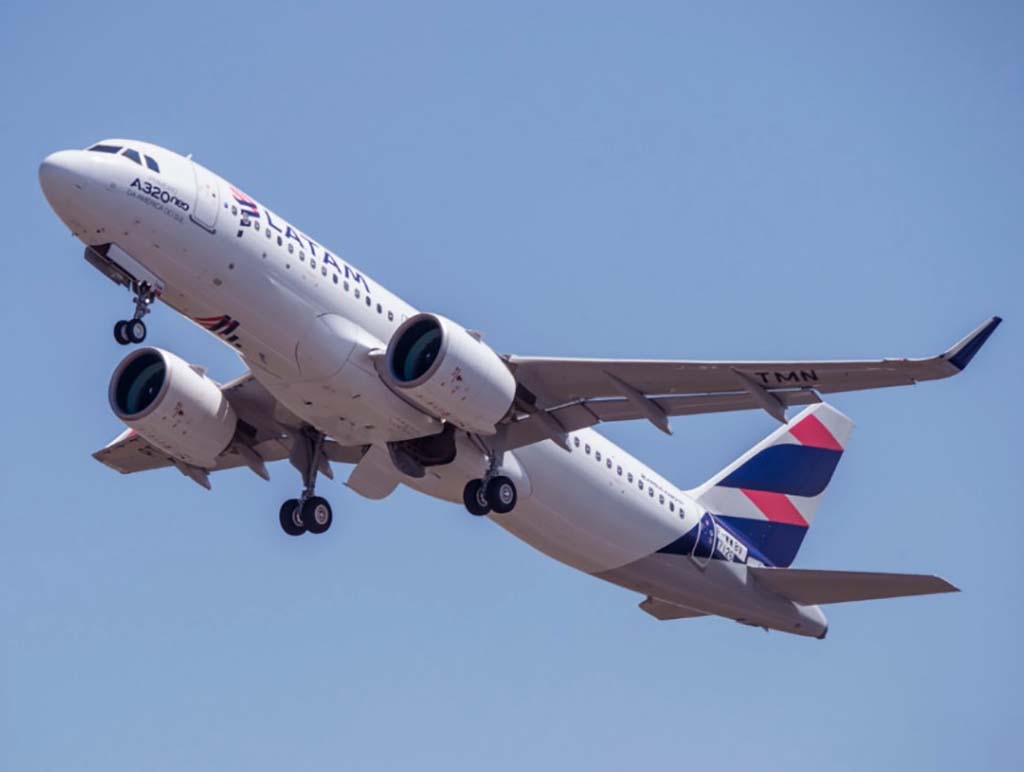 Airbus A320neo de LATAM.