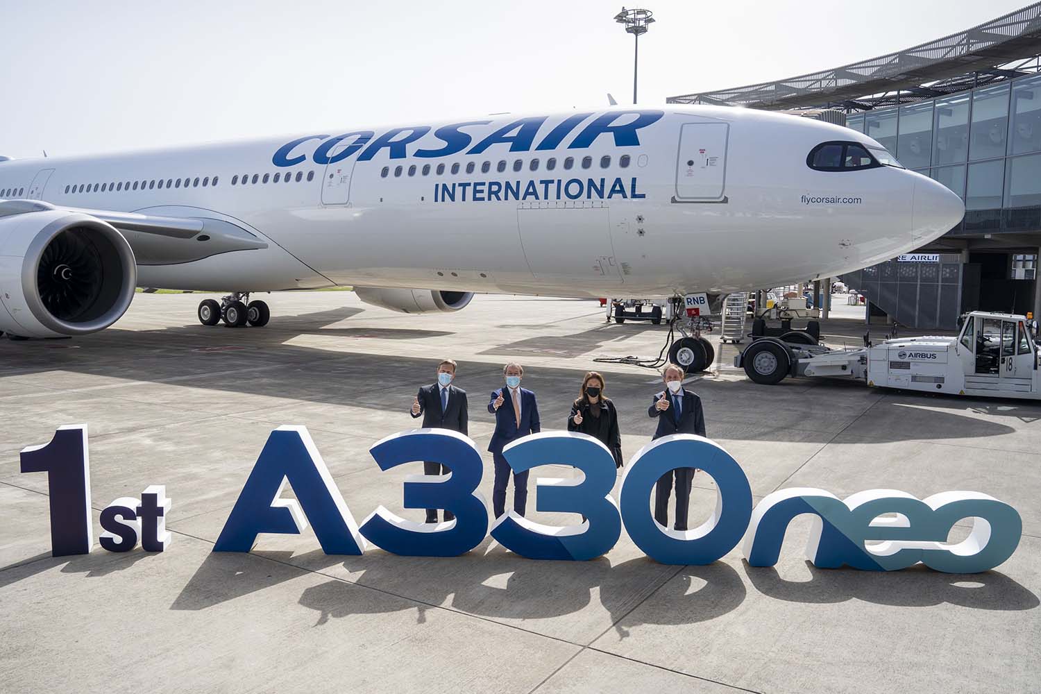 Entre las entregas de Airbus en el mes de marzo estuvo el primer A330-900 para la francesa Corsair.