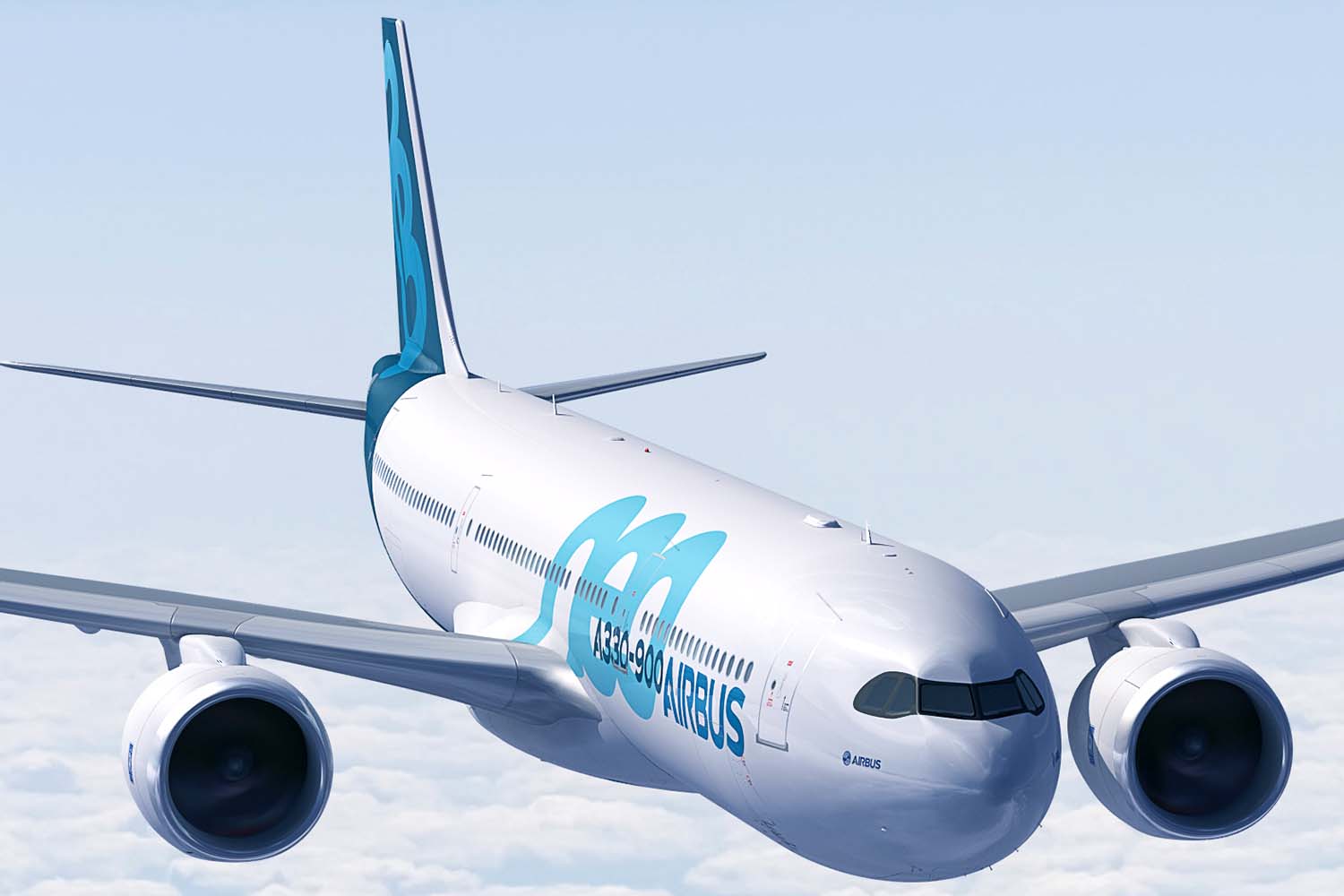 Airbus ofrece la familia A330neo, a la que pertenece el A330-900, con los motores Rolls-Royce Trent 7000.