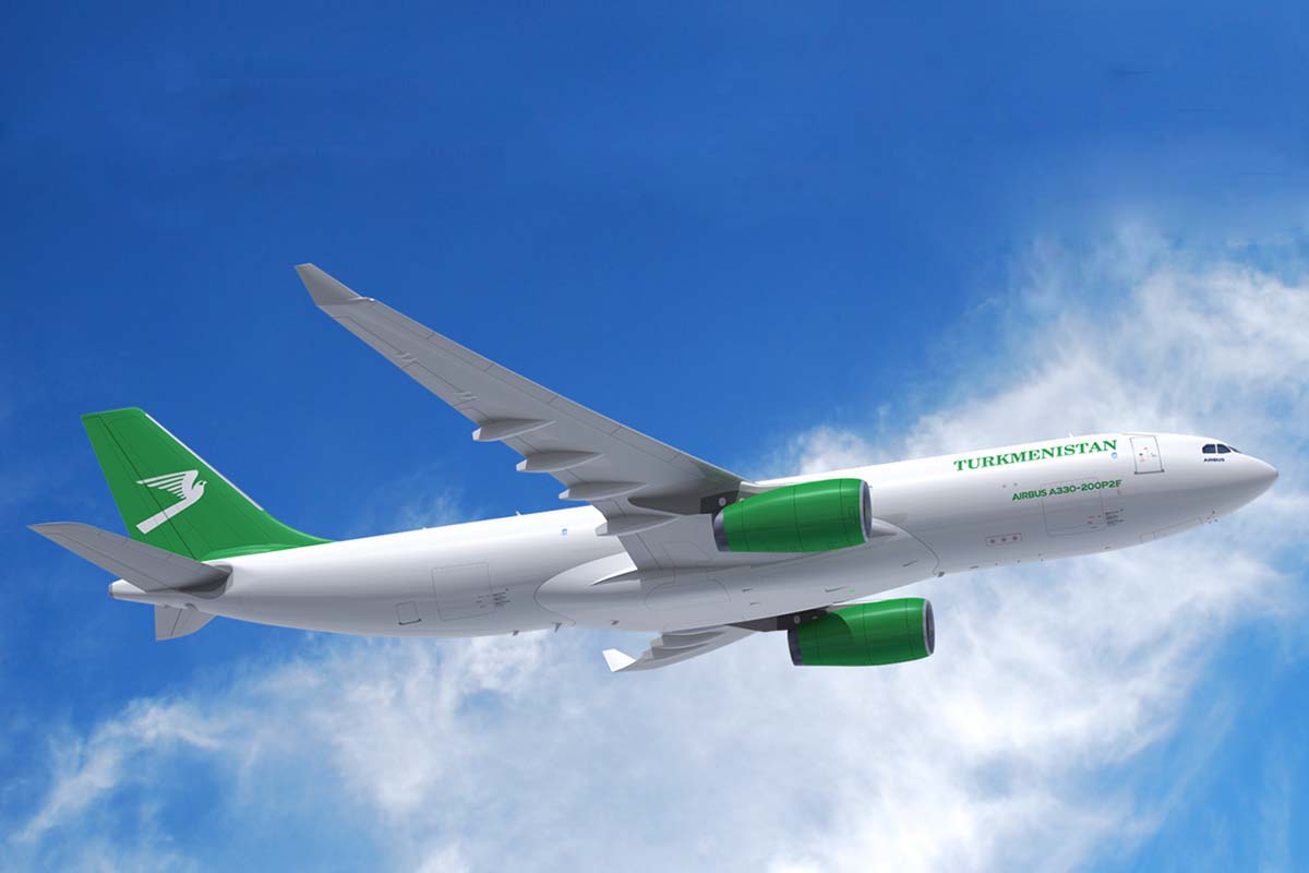 Así serán por fuera los A330F de Turkmenistan Airlines.