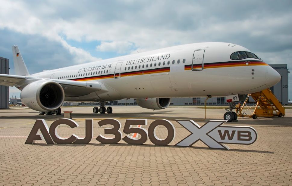 Entre las entregas del primer trimestre de 2021 estuvo este ACJ350 para el Gobierno alemán.