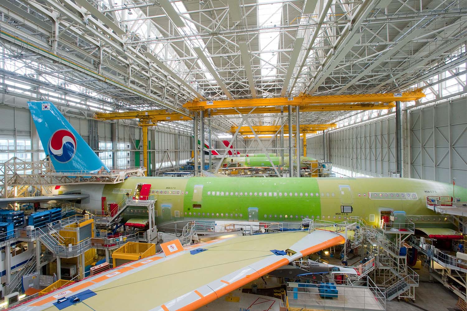 Sección de la factoría Lagardere donde se completaba el montaje de los A380 y se hacían las primeras pruebas funcionales.