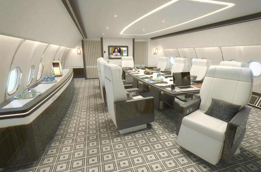 Interior del ACJ330 Summit
