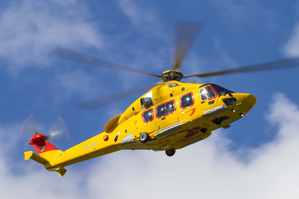 Uno de los ocho Airbus Helicopters H175 de NHV.