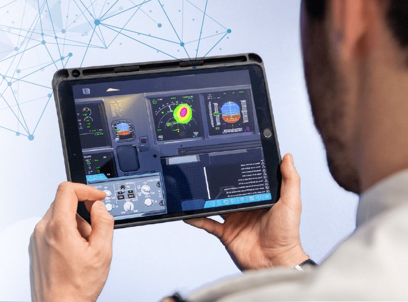 Ejemplo de pantalla de MATe de Airbus.