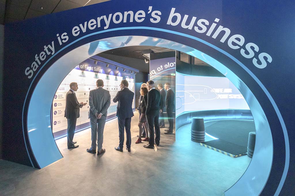 Airbus promociona la seguridad con un nuevo centro en sus sede dee Toulouse.