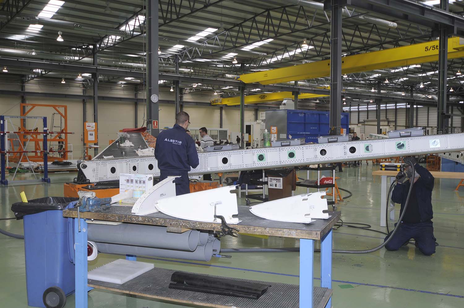 Producción de estabilizadores horizontales del Airbus A320 por parte de Alestis.