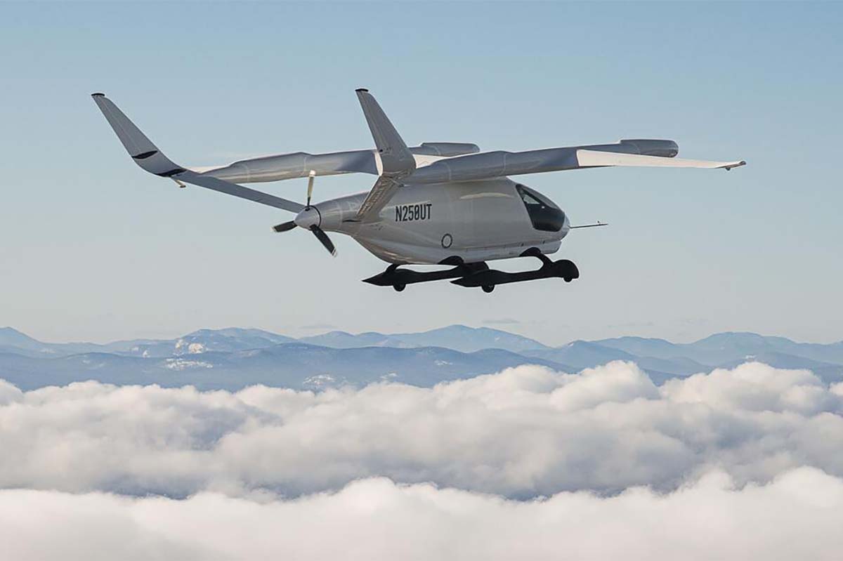 El eVTOL Beta Technologies Alia en uno de sus vuelos.