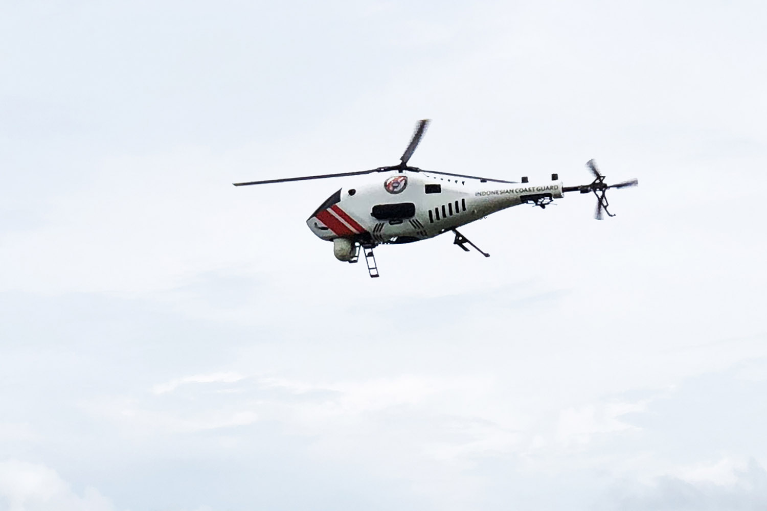Dron Alpha Unmanned SystemsA900 del servicio de Guarda Costas de Indonesia.