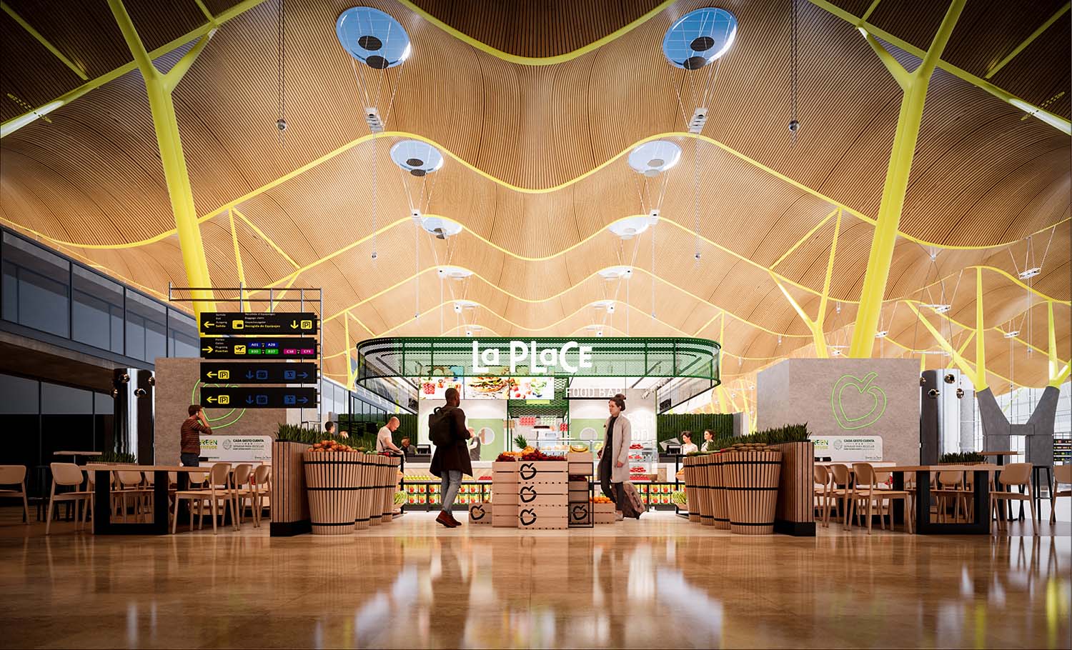 Local de LaPlace gestionado por Areas en el aeropuerto de Madrid-Barajas.