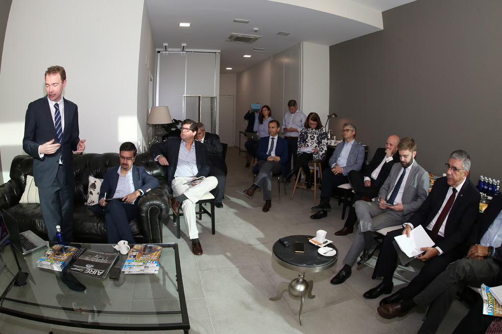 Encuentro organizado por Fly News con los impulsores de la asociación.