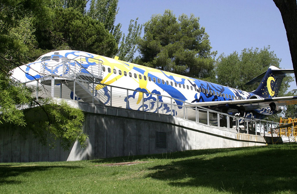 Avión expositor de Medio Ambiente