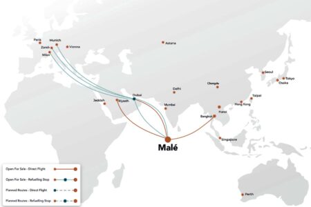 Mapa de tutas previstas de Beond.