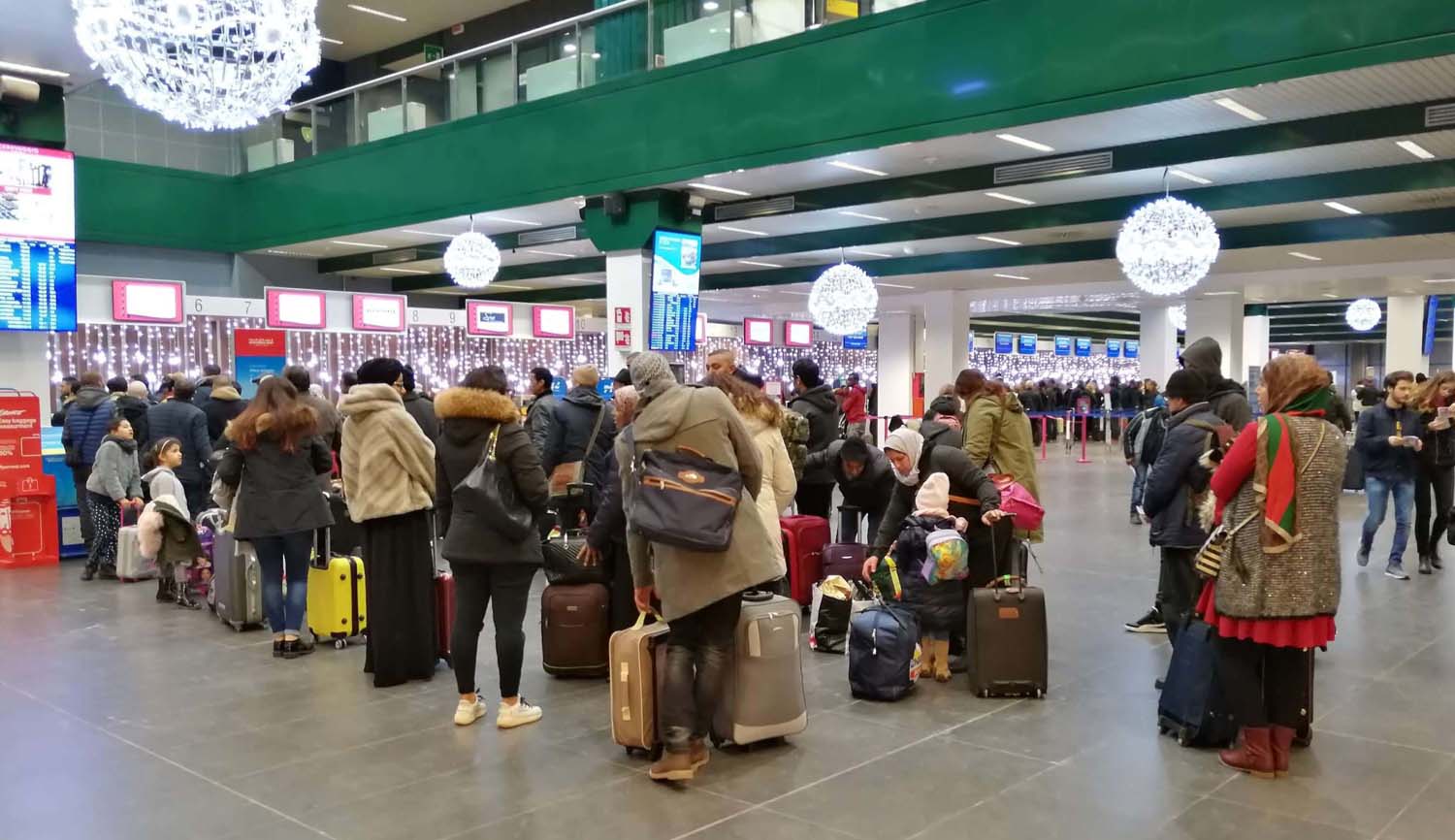 Nueva área de facturación del aeropuerto MIlan Bérgamo.