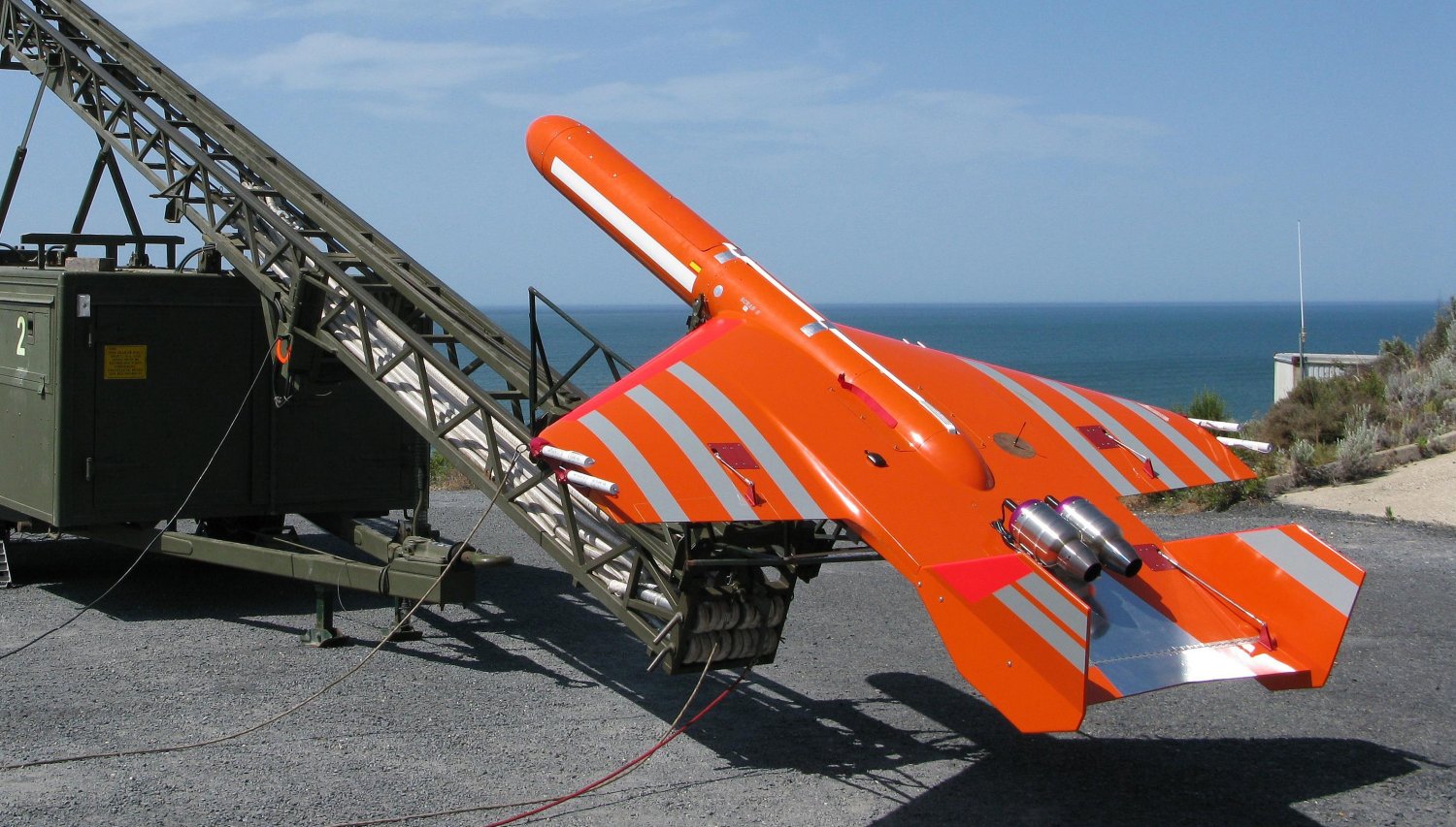 Blanco aéreo Scrab II, uno de los diferentes modelos que fabrica SCR.