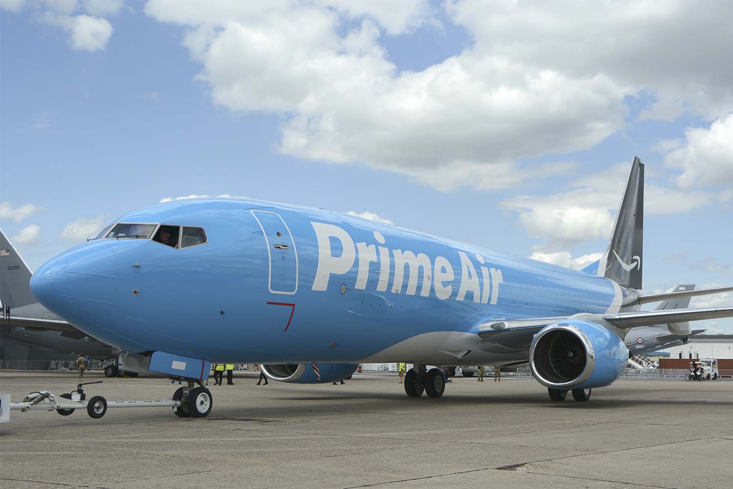 Boeing 737-800BCF operado por la aerolínea de Amazon.