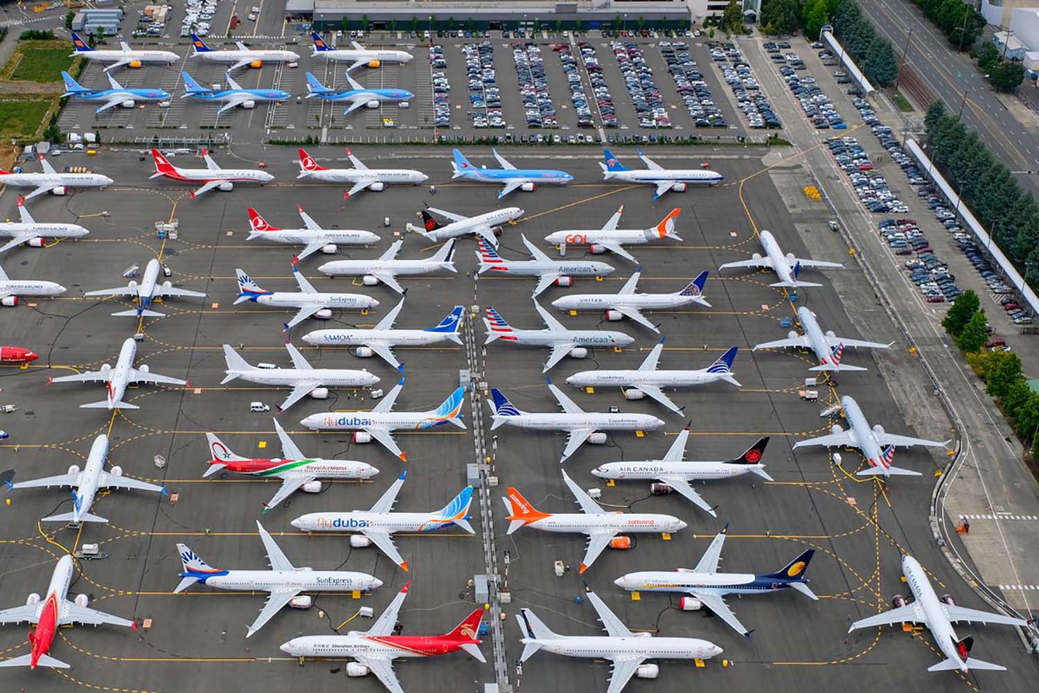 Boeing entregó unos 40 B-737 MAX antes del final de 2020.