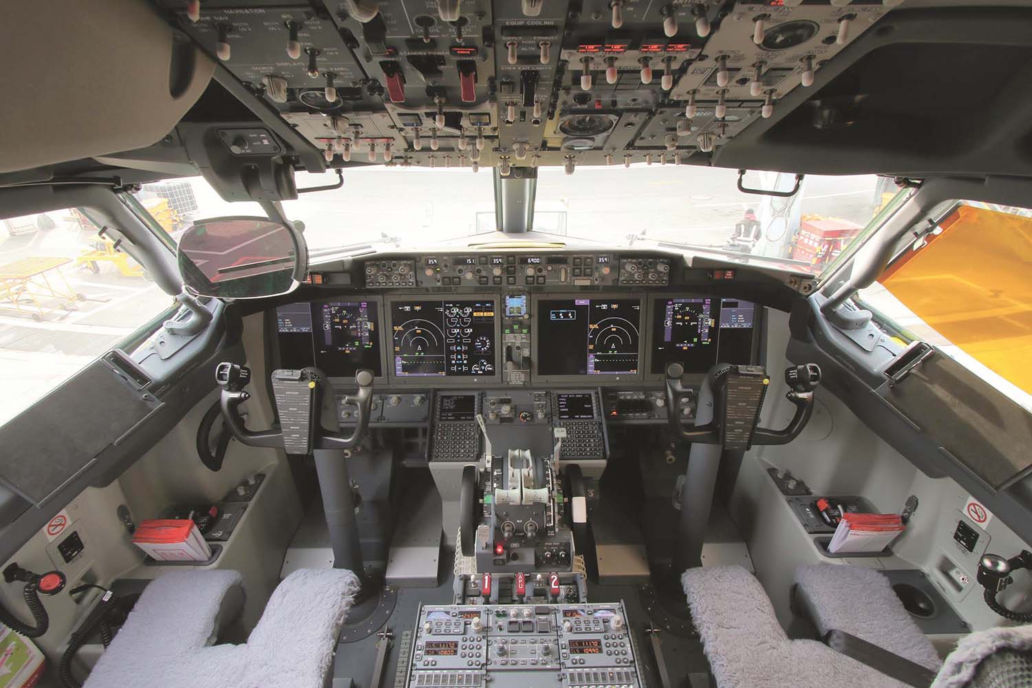 Cockpit del Boeing 737 MAX.