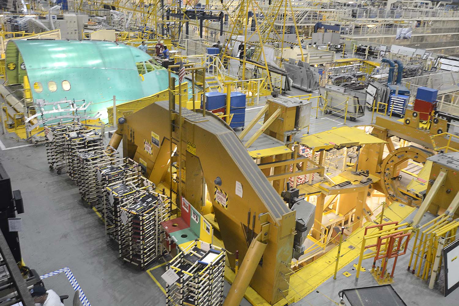 Cadena de producción del Boeing 747 la cual se cerrará en 2022.