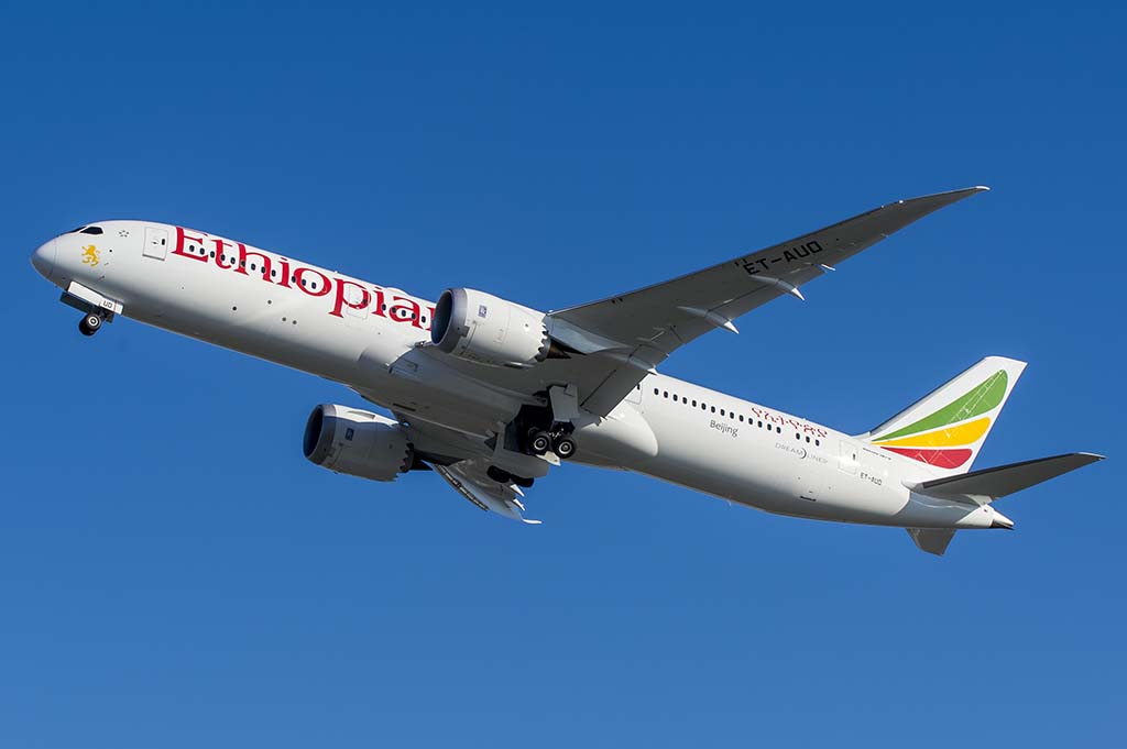 Boeing 787-9 de Ethiopian.