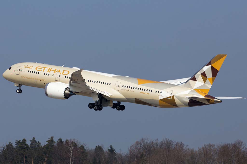 Boeing 787-9 de Etihad.