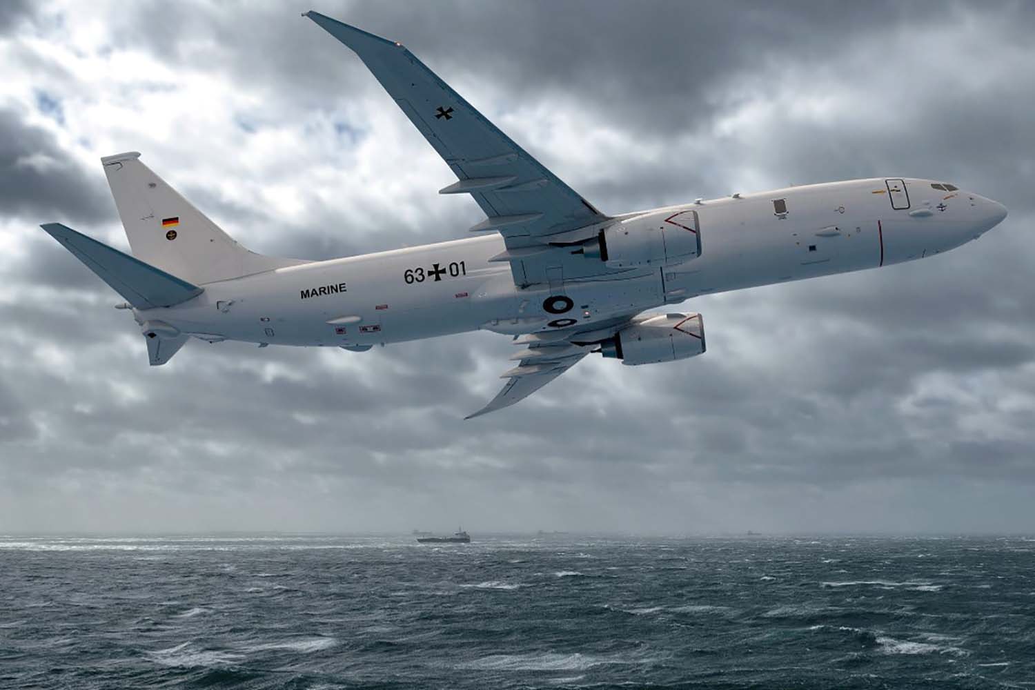 Boeing P-8 con los colores de la Marina alemana.