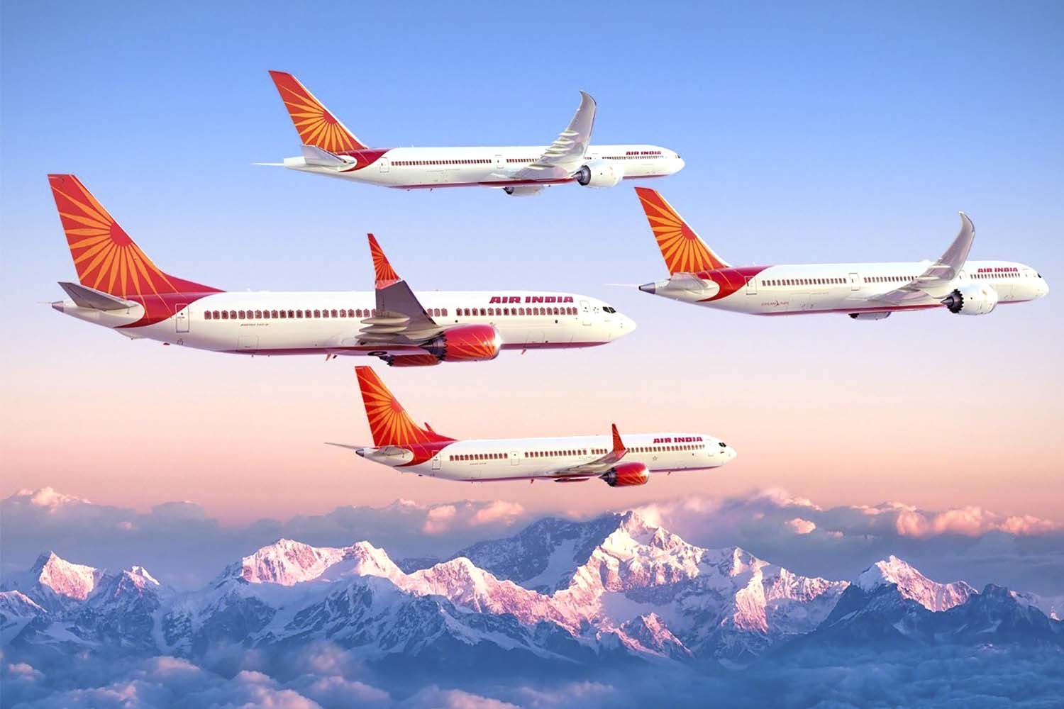 El pedido de Air India a Boeing incluye cuatro modelos: B-777-9, B-737 MAX 9 y 10, y B-787-9.