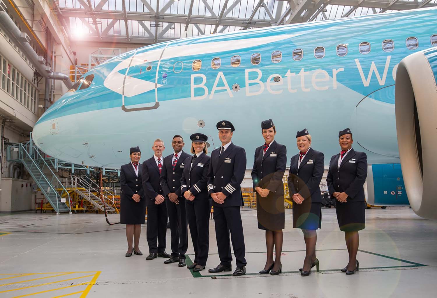 Tripulantes de British Airways.