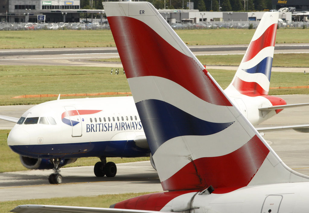 Aviones en Heathrow de British Airways