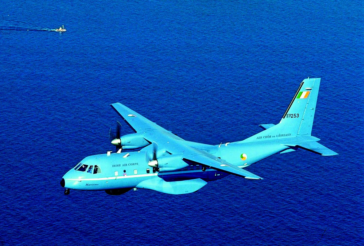 Los CN235 irlandeses se entregaron en un distintivo color azul..