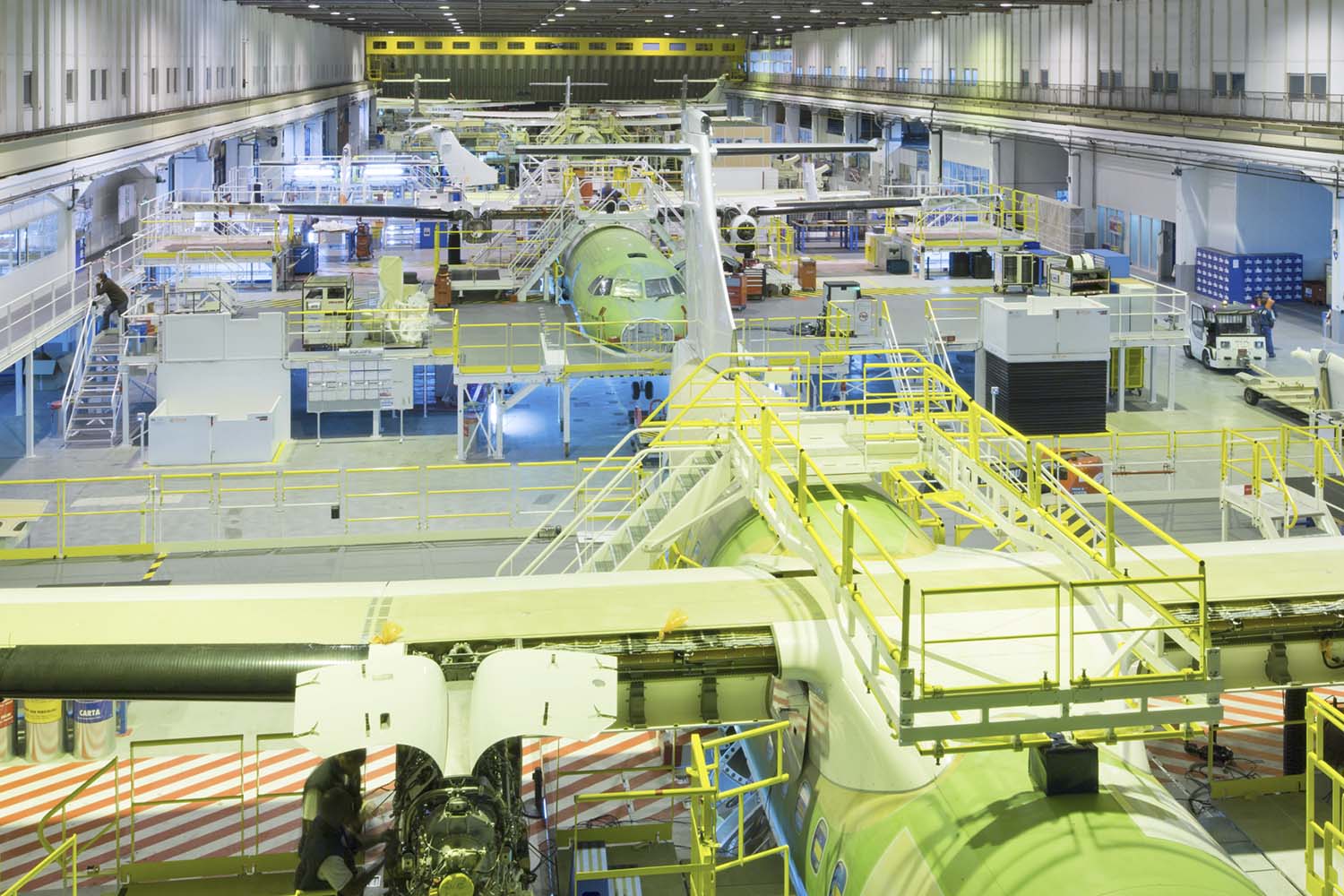 Cadena de montaje de ATR en Toulouse