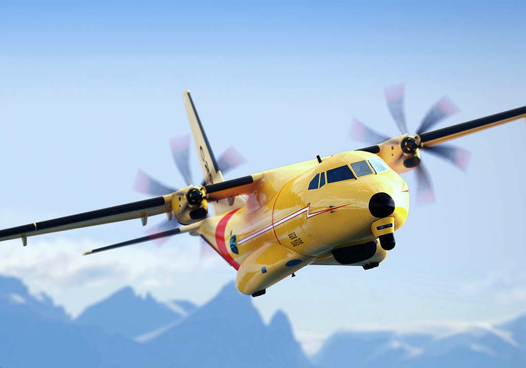 El radar de búsqeda va instalado bajo el fuselaje para no tener obstáculos.