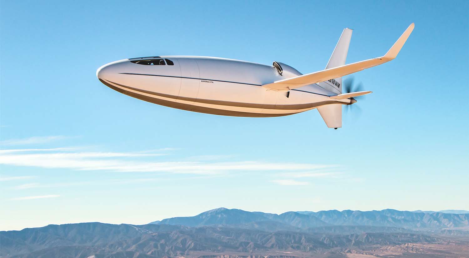 El prototipo del Otto Aviation Celera 500L en uno de sus vuelos.