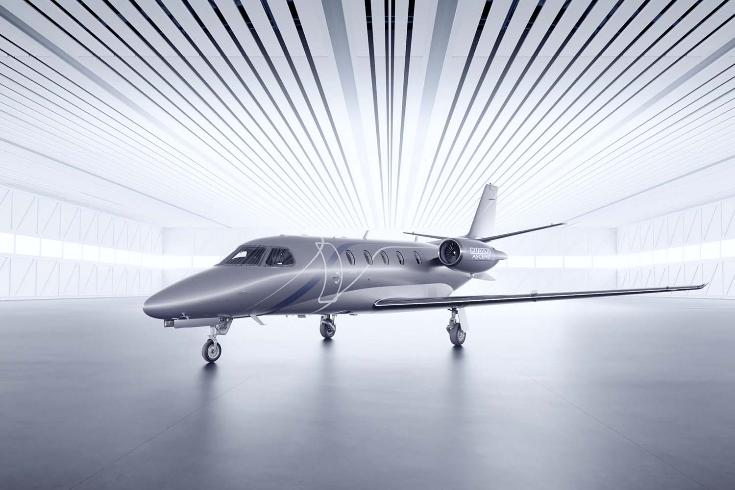 Exteriormente el Citation Ascend es similar al XLS+ del que deriva.