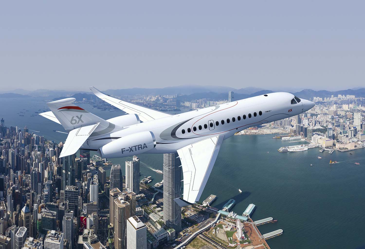 El Dassault Falcon 6X será el mayor avión de la familia Falcon.