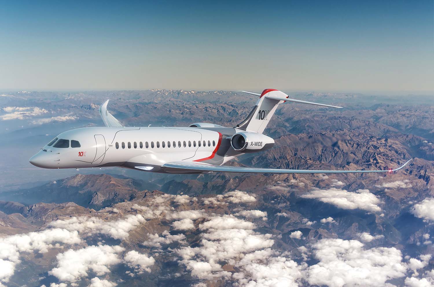 El nuevo Dassault Falcon 10X entrará en servicio a finales de 2025.