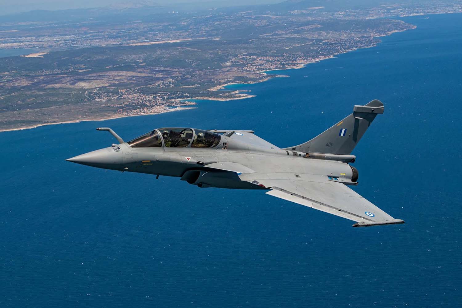 En 2023 Dassault entregó 13 Rafale, dos de ellos a la Fuerza Aérea de Grecia.