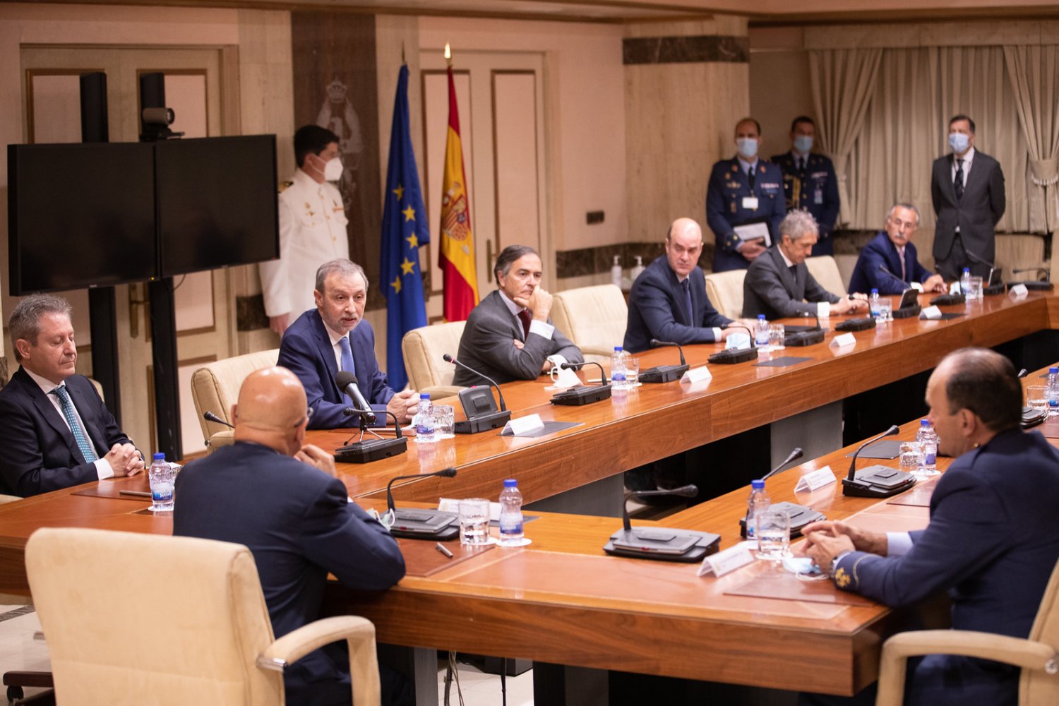 Firma del protocolo entre Defensa y la indutria española para el FCAS.