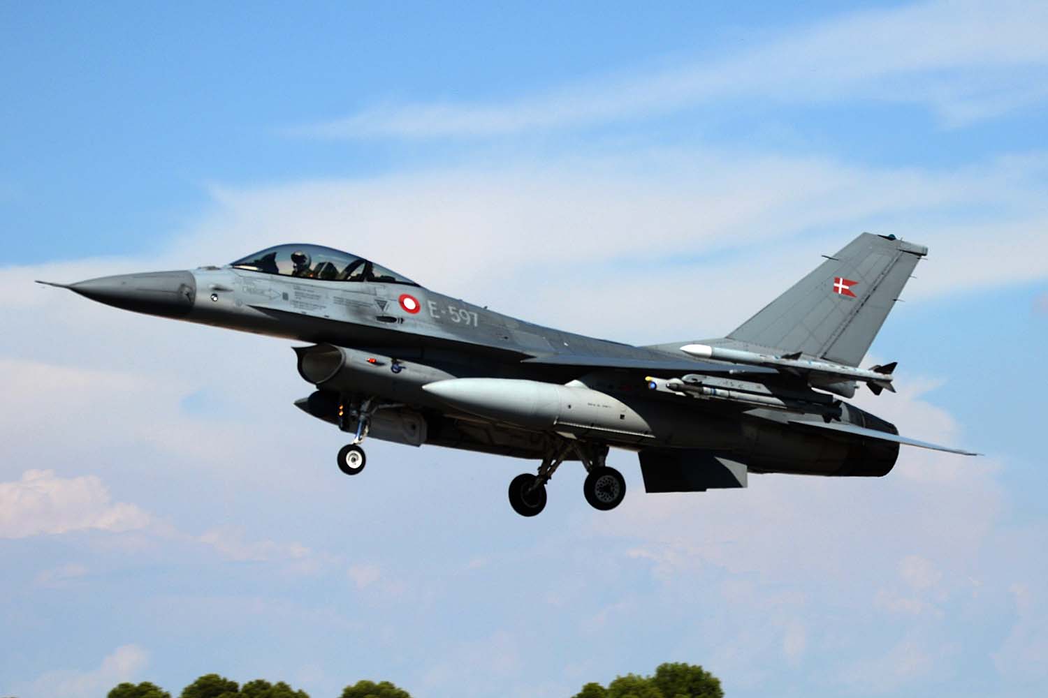 Lockheed Martin F-16 de la Fuerza Aérea de Dinamarca.